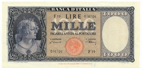 1000 lire italia ornata - 1000,