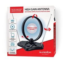 Antenna TV Amplificata per Interni DVB-2 FM DAB TNT HD