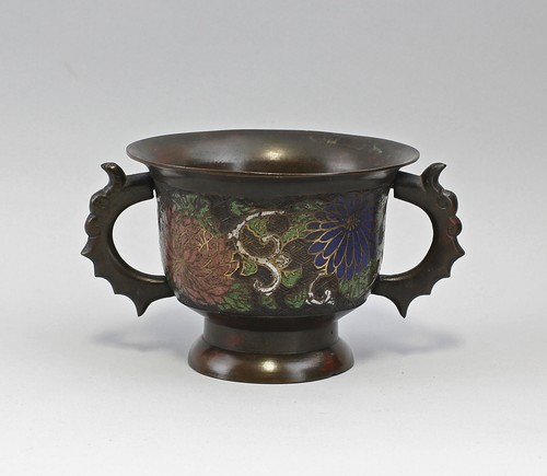 Vaso con manico metallo - manico, in