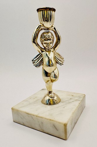 Portacandele putti cherubino
