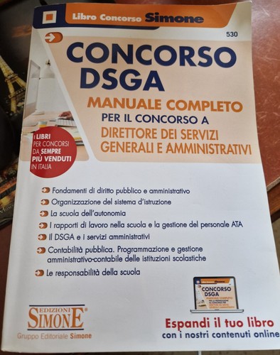 Concorso dsga manuale - dsga, completo