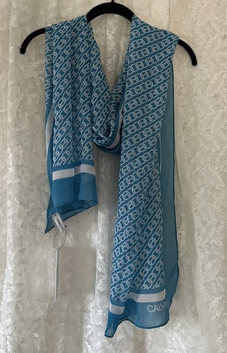 Sciarpa calvin klein blu - calvin,