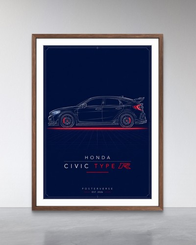 Poster honda civic type - honda, r