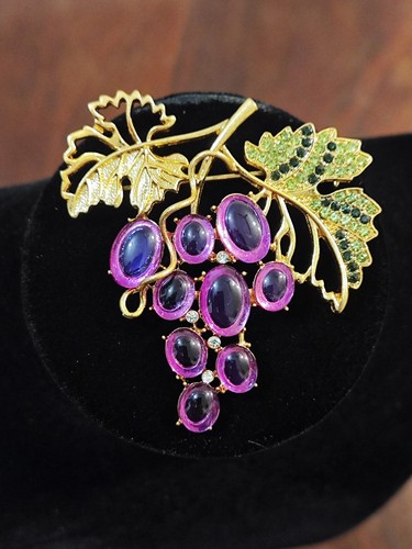 Spilla vintage uva trifari per - vintage,