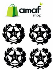 adesivo targa auto repubblica epoca per bollino stella logo timbro stemma