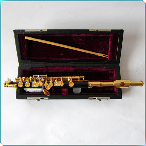 Flauto piccolo placcato - , oro