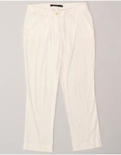 CONTE OF FLORENCE Pantalone chino donna slim IT 40 piccolo W30 L27 bianco BR92