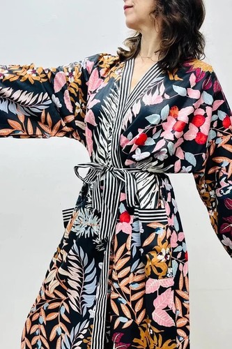 Accappatoio kimono lungo