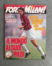 FORZA MILAN N.4 DEL 1993-IL GRANDE PAOLO MALDINI-CON POSTER DI BOBAN