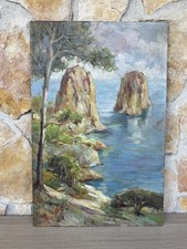 Quadro -Capri- dipinto a olio su tavoletta