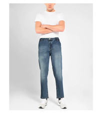 Pantaloni uomo SSEINSE chino jeans slim P/E PJI801SS *blu medio *taglia 46