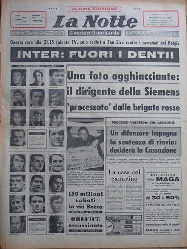 Inter standard liege - standard, 1972