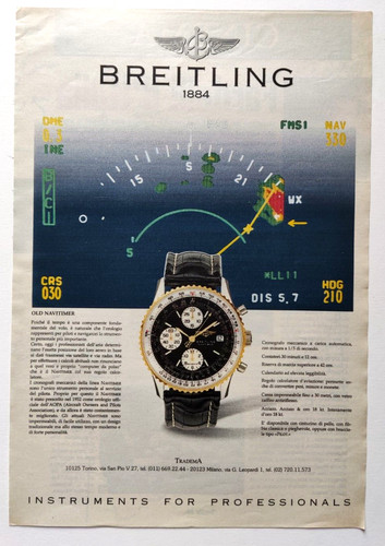 Pubblicita breitling old - breitling,