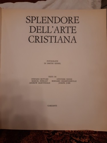Splendore dell arte cristiana - dell'arte,