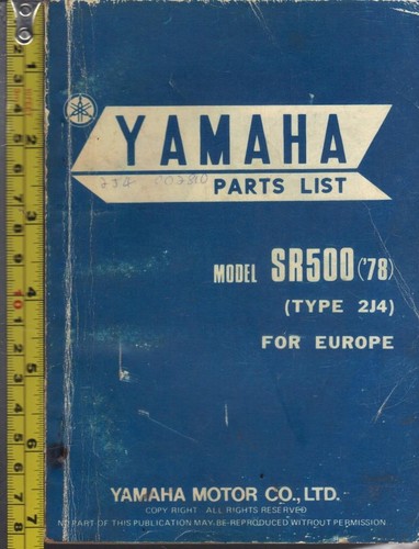 Yamaha sr500 sr500e 1978 - yamaha,