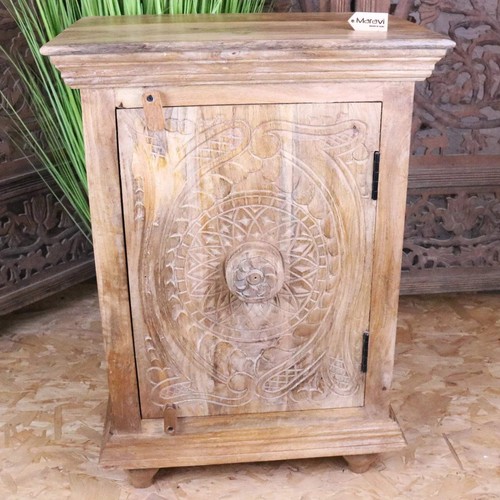 Tarinda carved wooden storage - wooden,