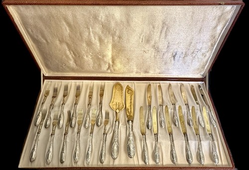 Antico set servizio argento - set,