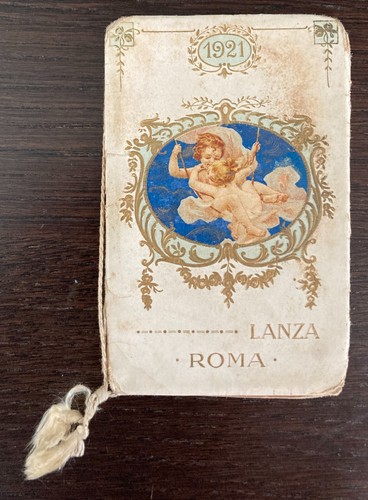 Lanza roma 1921 - roma, calendarietto
