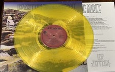 Houses Of The Holy Led Zeppelin Vinyl Yellow Unique Rare With OBI EX/EX