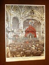 Retrocopertina Domenica del Corriere 1906 Fine Esposizione internazionale Milano