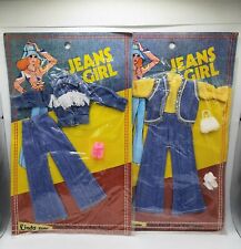 2 BLISTER LINDA KLEIDER JEANS GIRL ABITI PER BAMBOLE 29-30 Cm Vintage Anni 70/80