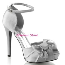 Sexy DECOLTE' heel 12 SILVER