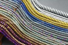 Perline distanziatrici Rondelle in pietra preziosa ematite 2mm 3mm 4mm 6mm...