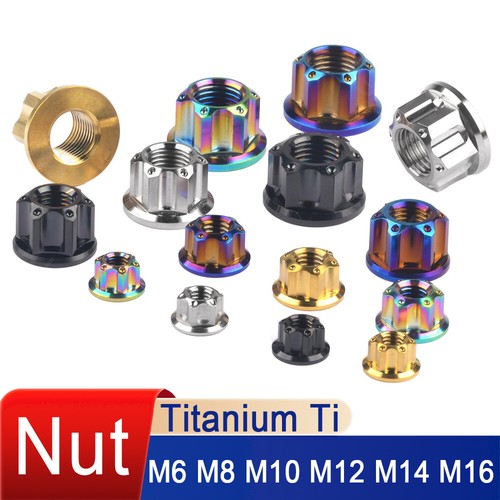 Dadi flangia titanio m8 - flangia, m6