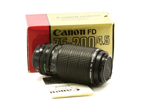 Obiettivo canon 200m - fd, 75-200m