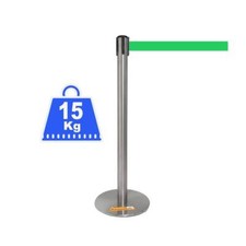 COLONNINA ACCIAIO 15 KG A BASE PIATTA NASTRO TENDINASTRO TENDI FETTUCCIA TENDILI