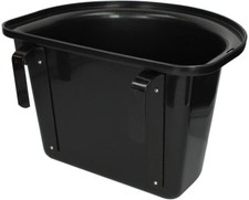 Mangiatoia per cavalli in plastica dura con staffe in ferro vasca da box 12 lt