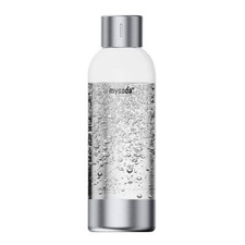 Bottiglia di Carbonatazione Premium 1L Argento - Compatibile con Drinkmate Wassermaxx A...