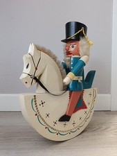 Soldatino schiaccianoci Cavaliere ussaro 27 cm in legno Vintage