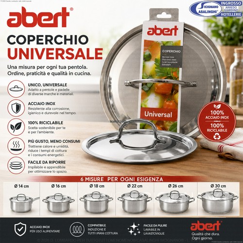 Coperchio universale acciaio - coperchio,
