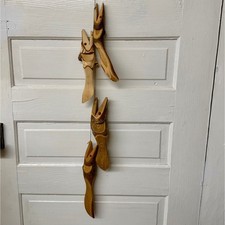 Pesci legno intagliato a - legno,