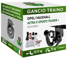 Gancio Orizzontale Estraibile