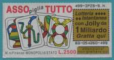 GRATTA E VINCI LOTTERIA ASSO