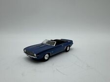MODELLINO AUTO CHEVROLET CAMARO SS CABRIOLET 1969 BLU - DEL PRADO - SCALA 1:43