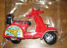 CALAMITA FRIGO SICILIA VESPA rossa Scooter resina 3d a rilievo - fridge magnet