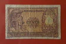 BANCONOTA 100 LIRE 1951 ITALIA