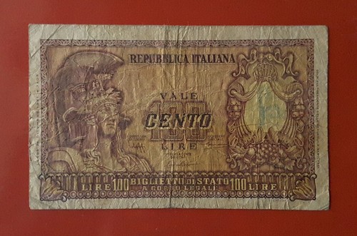 Banconota 100 lire 1951 italia - 100,