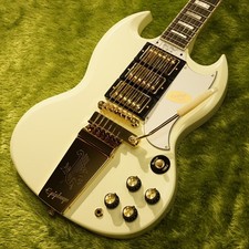 Epiphone NUOVO 1963 Les Paul SG Personalizzato con Maestro Vibrola ~Classic White~ #24071