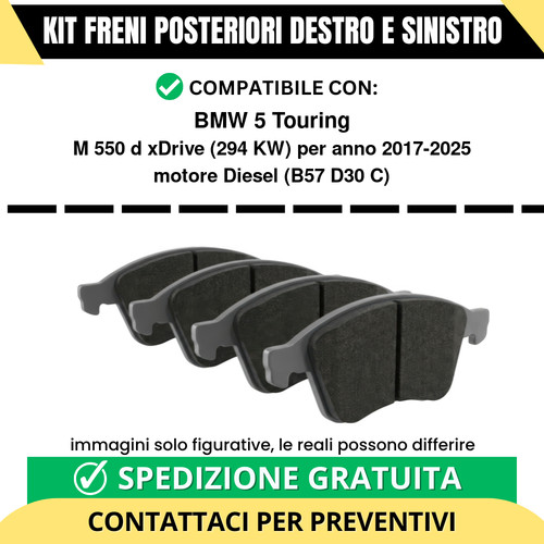 Pastiglie freno posteriori bmw - freno,