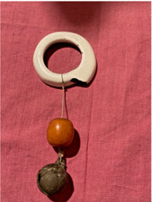 RARO AMULETO TIBETANO VINTAGE: ciondolo con campana - magia - fortunato - fertilità!!!