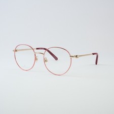 Occhiali da vista donna Swarovski SK5417 oro rosa viola tondi montatura originale nuovi