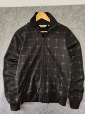 Carhartt track warm-up jacket, size S, black barbed wire design.