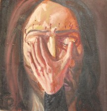 2002 PITTURA AD OLIO RELIGIOSA