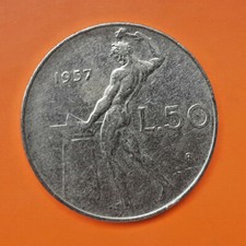 Rara moneta da 50 Lire Vulcano