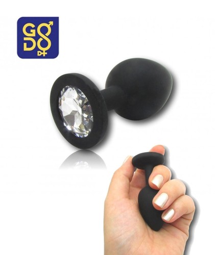 Plug anale silicone - anale, nero