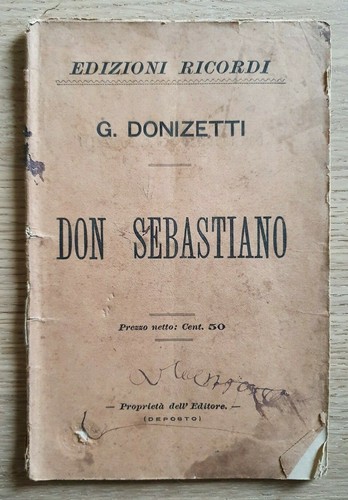 Antico libretto dell - 'opera, don